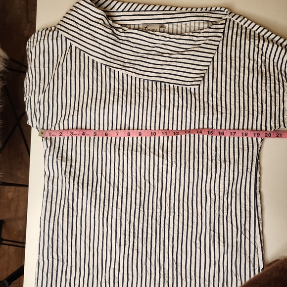 Finley Nautical Sailor Stripe Portrait Collar Spectator Dress Sz XS - Picture 11 of 13